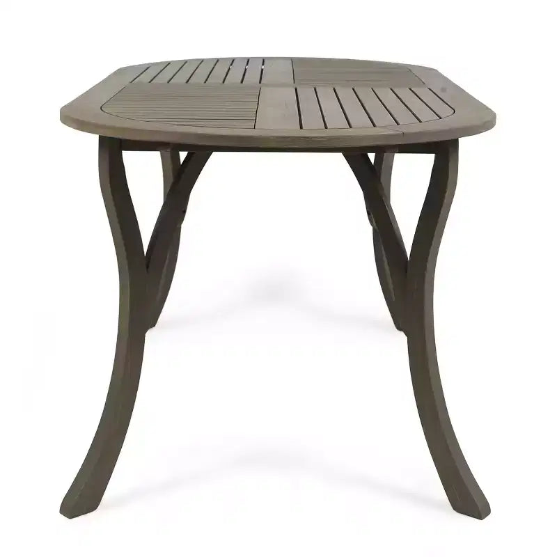 Christopher Knight Home Arletta Outdoor Mesh and Acacia Wood 7 Piece Dining Set
