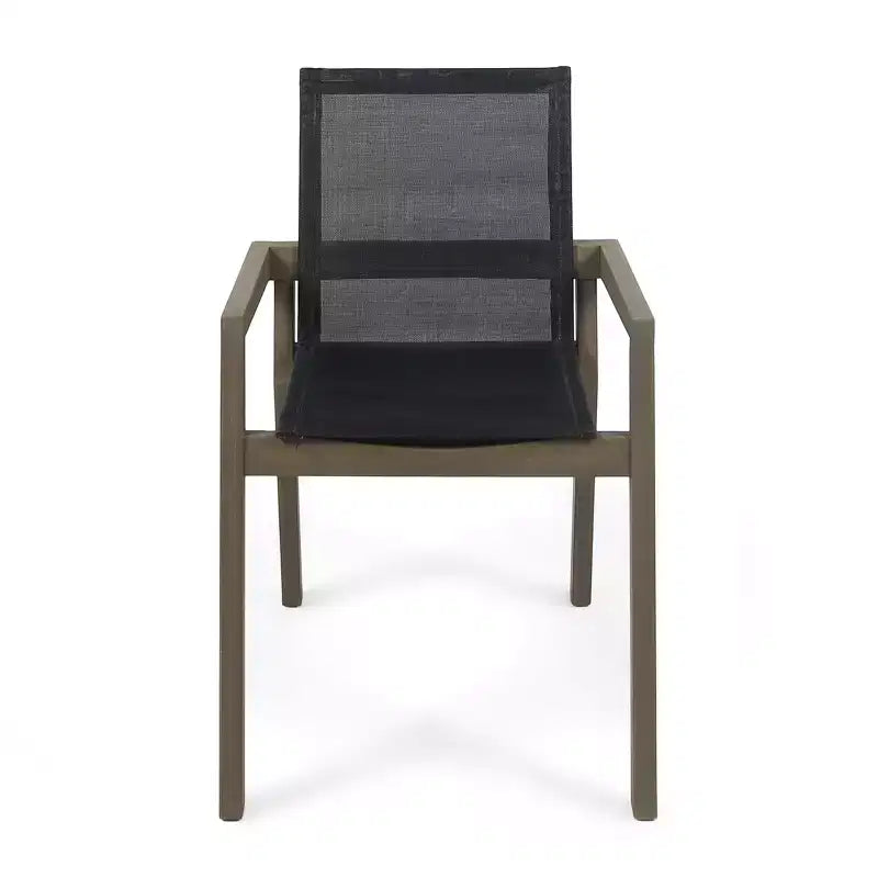Christopher Knight Home Arletta Outdoor Mesh and Acacia Wood 7 Piece Dining Set
