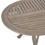 Ensemble de salle à manger d'extérieur 7 pièces en bois d'acacia et osier avec coussins Christopher Knight Home Mason