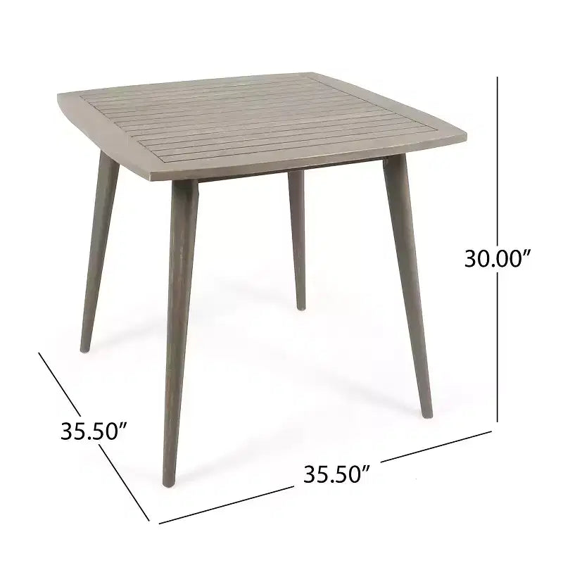 Christopher Knight Home Laussat Outdoor Acacia Wood 5 Piece Dining Set with Cushion