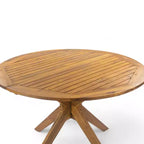 Ensemble de salle à manger d'extérieur 5 pièces Christopher Knight Home Owen en bois d'acacia et osier avec coussins