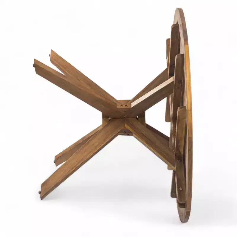 Ensemble de salle à manger d'extérieur 5 pièces Christopher Knight Home Owen en bois d'acacia et osier avec coussins