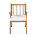 Christopher Knight Home Reynard 7 Piece Outdoor Acacia Wood Dining Set with Rope Back Chairs