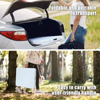 Folding Table 6FT,Portable Heavy Duty Plastic Table With Handle