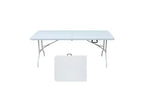 Folding Table 6FT,Portable Heavy Duty Plastic Table With Handle