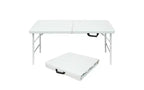 4ft Folding Table,Portable Heavy Duty Plastic Table With Handle,