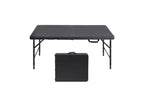 4ft Folding Table,Portable Heavy Duty Plastic Table With Handle,