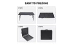 4ft Folding Table,Portable Heavy Duty Plastic Table With Handle,