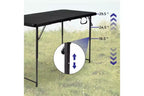 4ft Folding Table,Portable Heavy Duty Plastic Table With Handle,