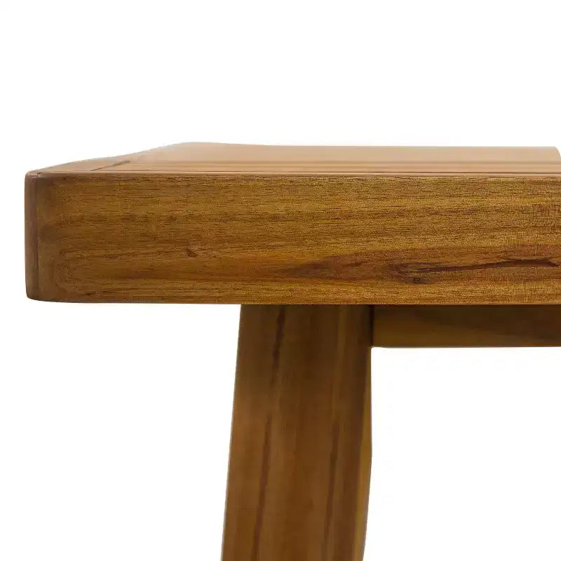 Ensemble de salle à manger d'extérieur Christopher Knight Home Pula 7 pièces en bois d'acacia et aluminium avec trou pour parasol et coussins