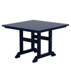 WestinTrends Malibu 5-Piece HDPE Square Patio Dining Table Set with Foldable Chairs, White