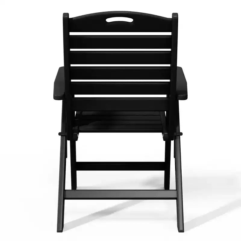 Ensemble de table à manger rectangulaire 7 pièces WestinTrends Malibu en PEHD avec chaises pliantes