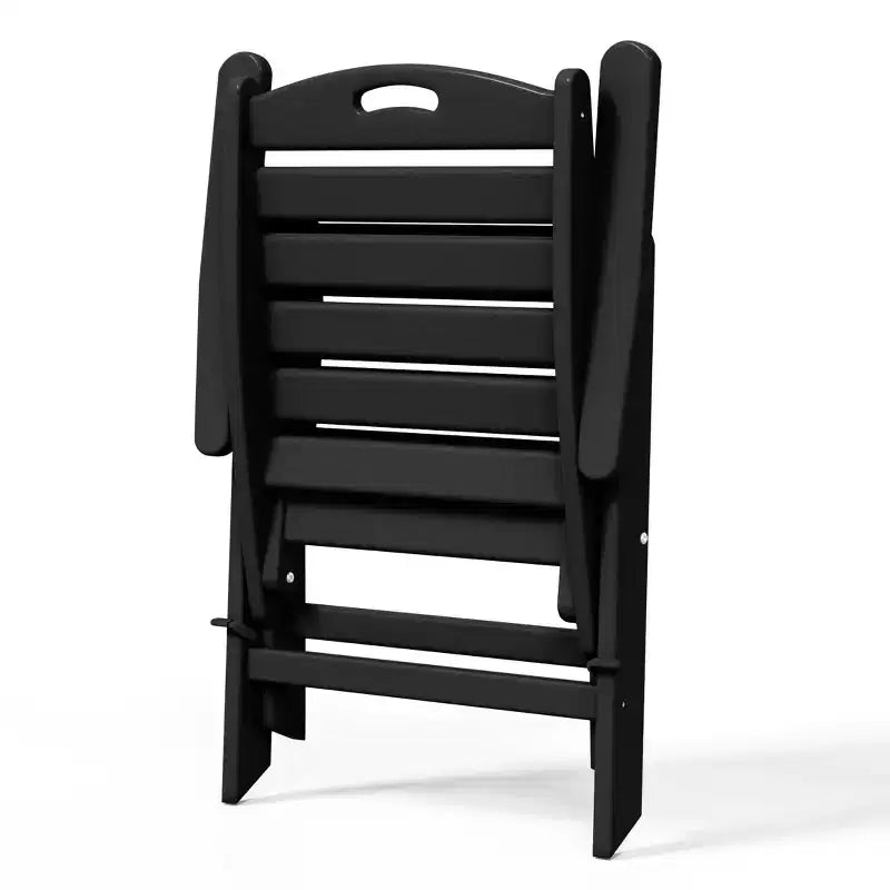 Ensemble de table à manger rectangulaire 7 pièces WestinTrends Malibu en PEHD avec chaises pliantes