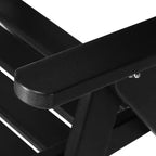 Ensemble de table à manger rectangulaire 7 pièces WestinTrends Malibu en PEHD avec chaises pliantes