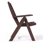 Ensemble de table à manger rectangulaire 7 pièces WestinTrends Malibu en PEHD avec chaises pliantes
