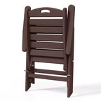 Ensemble de table à manger rectangulaire 7 pièces WestinTrends Malibu en PEHD avec chaises pliantes