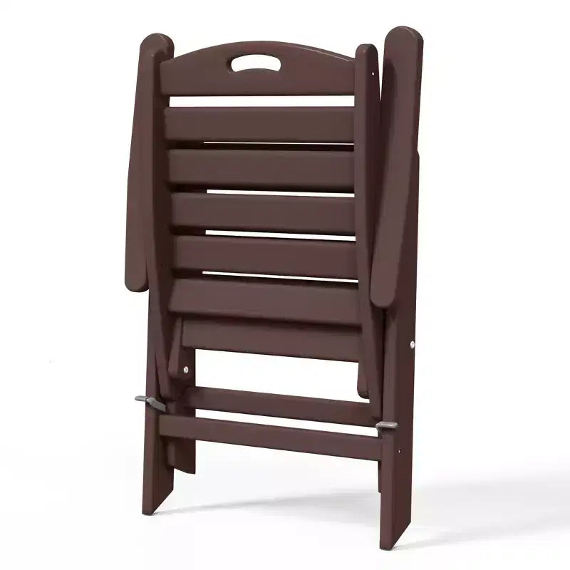 Ensemble de table à manger rectangulaire 7 pièces WestinTrends Malibu en PEHD avec chaises pliantes