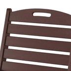 Ensemble de table à manger rectangulaire 7 pièces WestinTrends Malibu en PEHD avec chaises pliantes