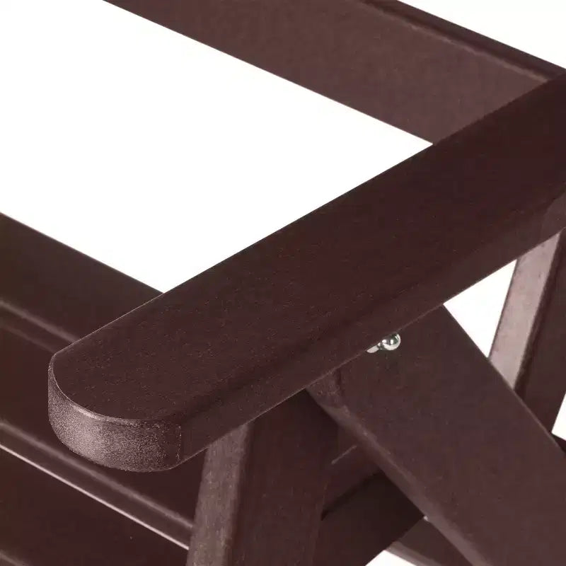 Ensemble de table à manger rectangulaire 7 pièces WestinTrends Malibu en PEHD avec chaises pliantes