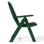 Ensemble de table à manger rectangulaire 7 pièces WestinTrends Malibu en PEHD avec chaises pliantes
