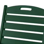 Ensemble de table à manger rectangulaire 7 pièces WestinTrends Malibu en PEHD avec chaises pliantes