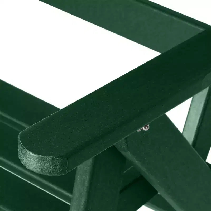 Ensemble de table à manger rectangulaire 7 pièces WestinTrends Malibu en PEHD avec chaises pliantes