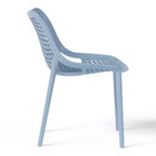 Ensemble de salle à manger d'extérieur carré moderne 5 pièces WestinTrends Playa avec chaises de salle à manger empilables