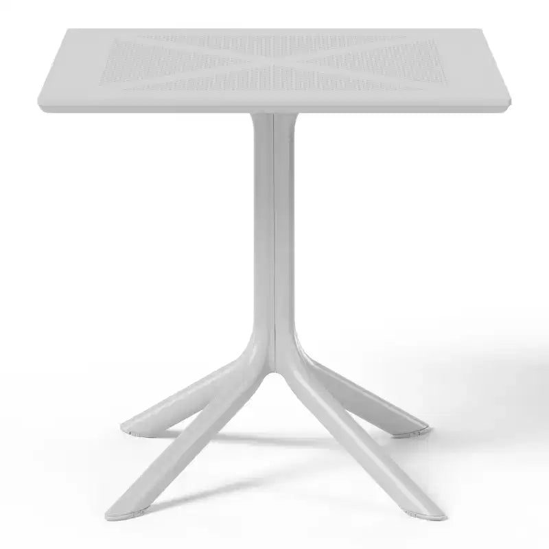 Ensemble de salle à manger d'extérieur carré moderne 5 pièces WestinTrends Playa avec chaises de salle à manger empilables