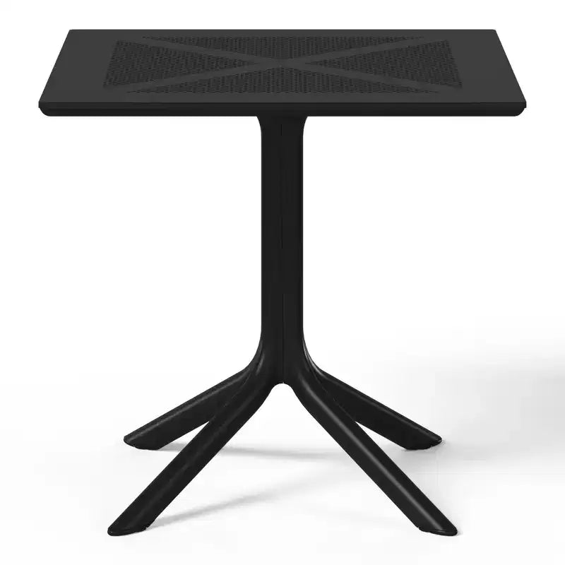 Ensemble de salle à manger d'extérieur carré moderne 5 pièces WestinTrends Playa avec chaises de salle à manger empilables