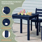 Ensemble de table et chaises de salle à manger 5 pièces en PEHD pour enfants WestinTrends Treehouse