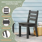 Ensemble de table et chaises de salle à manger 5 pièces en PEHD pour enfants WestinTrends Treehouse