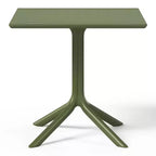 Ensemble table de salle à manger carrée d'extérieur 5 pièces WestinTrends Playa avec chaises de salle à manger empilables