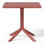 Ensemble table de salle à manger carrée d'extérieur 5 pièces WestinTrends Playa avec chaises de salle à manger empilables