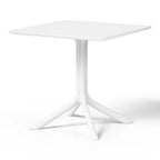 Ensemble table de salle à manger carrée d'extérieur 5 pièces WestinTrends Playa avec chaises de salle à manger empilables