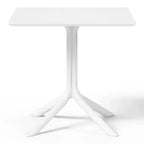 Ensemble table de salle à manger carrée d'extérieur 5 pièces WestinTrends Playa avec chaises de salle à manger empilables