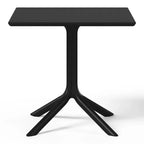 Ensemble table de salle à manger carrée d'extérieur 5 pièces WestinTrends Playa avec chaises de salle à manger empilables