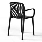 WestinTrends Playa 7-Piece Outdoor Metal Rectangle Patio Dining Table Set With Stackable Resin Patio Dining Chairs
