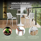 WestinTrends Playa 7-Piece Outdoor Metal Rectangle Patio Dining Table Set With Stackable Resin Patio Dining Chairs