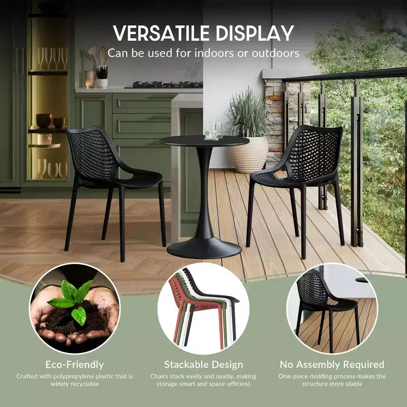 WestinTrends Playa 7-Piece Outdoor Metal Rectangle Patio Dining Table Set With Stackable Resin Patio Dining Chairs