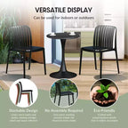 Ensemble de salle à manger d'extérieur 7 pièces Playa WestinTrends avec chaises de patio empilables