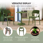WestinTrends Playa 7-Piece Outdoor Rectangular Metal Patio Dining Table Set With Stackable Patio Dining Chairs