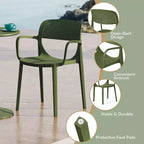 WestinTrends Playa 7-Piece Outdoor Rectangular Metal Patio Dining Table Set With Stackable Patio Dining Chairs
