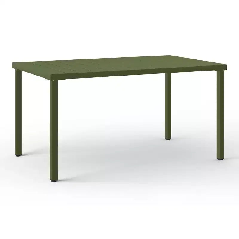 WestinTrends Playa 7-Piece Outdoor Metal Patio Dining Table Set With Stackable Patio Chairs
