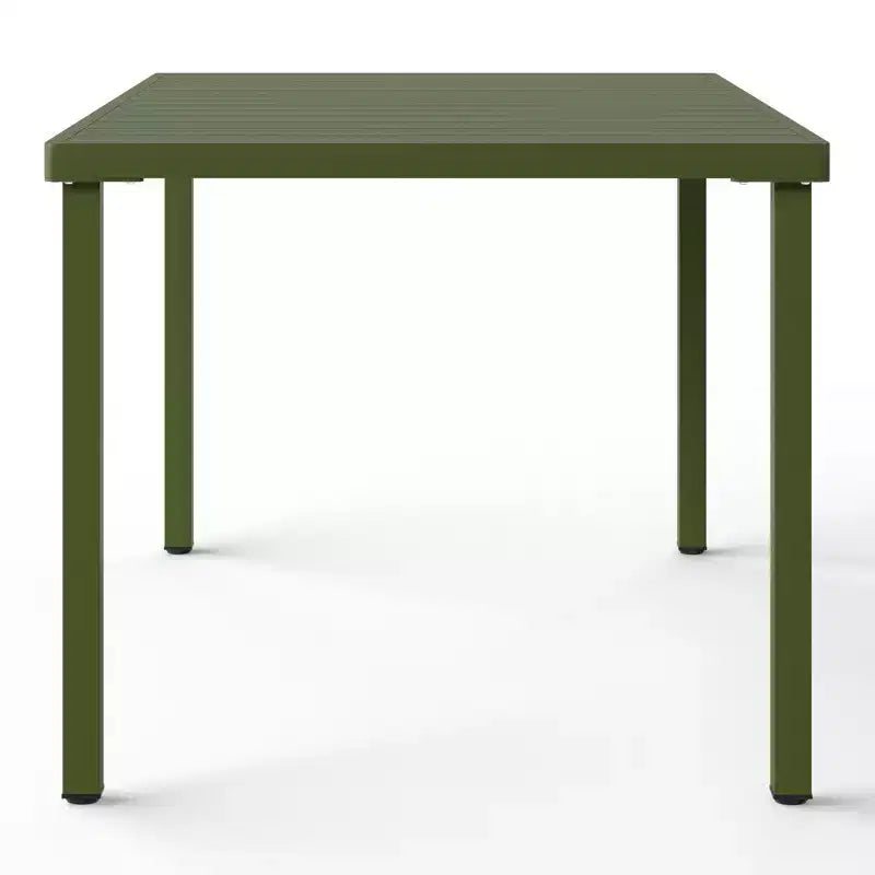 WestinTrends Playa 7-Piece Outdoor Metal Patio Dining Table Set With Stackable Patio Chairs