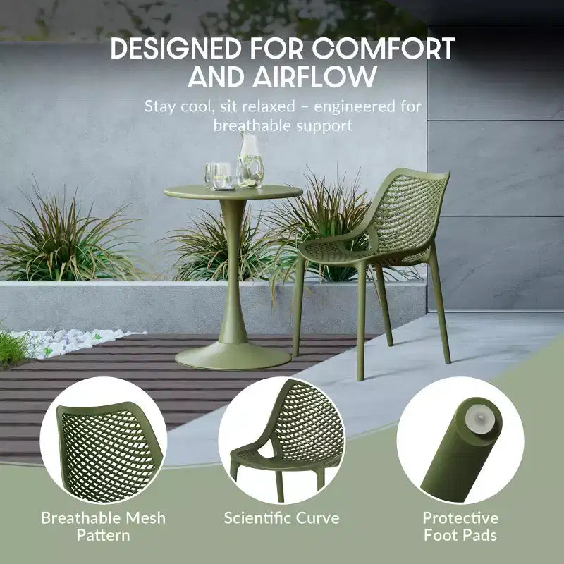 WestinTrends Playa 7-Piece Outdoor Metal Patio Dining Table Set With Stackable Patio Chairs