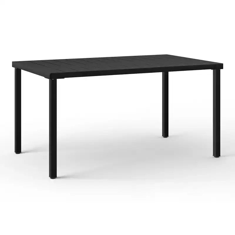 WestinTrends Playa 7-Piece Outdoor Metal Patio Dining Table Set With Stackable Patio Chairs