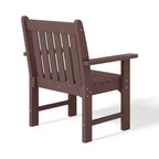 Ensemble de salle à manger WestinTrends Malibu 5 pièces avec chaises et table ronde en PEHD pour patio extérieur