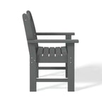 Ensemble de salle à manger WestinTrends Malibu 5 pièces avec chaises et table ronde en PEHD pour patio extérieur