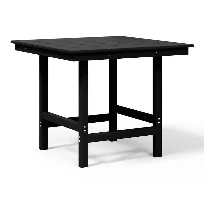 WestinTrends Ashore 5-Piece HDPE Outdoor Square Patio Dining Table Set with Armchairs
