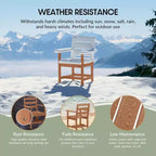 WestinTrends Ashore 6-Piece Outdoor HDPE Patio Dining Table Set with Bench